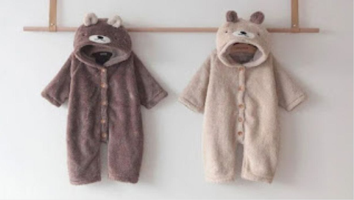 thesparkshop.in:product/bear-design-long-sleeve-baby-jumpsuit